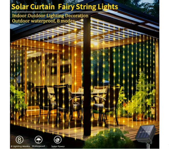 LED Curtain Garland On The Window USB String Lights