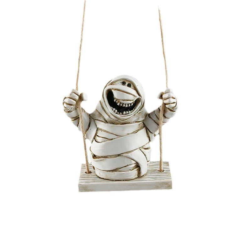 Mummy Tree Swing Pendant Outdoor Garden Tree Hanging Ornaments