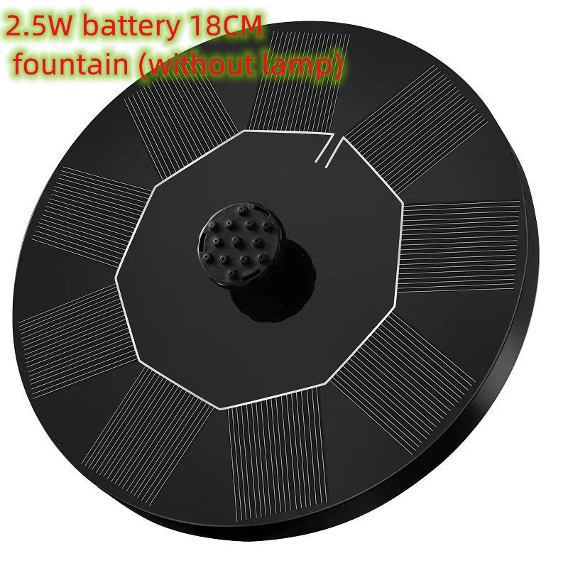 Solar Fountain  Water  Outdoor Garden Circular Floating