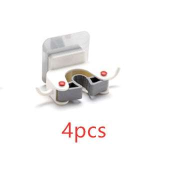 Nail-free multi-function traceless mop holder receives mop hook