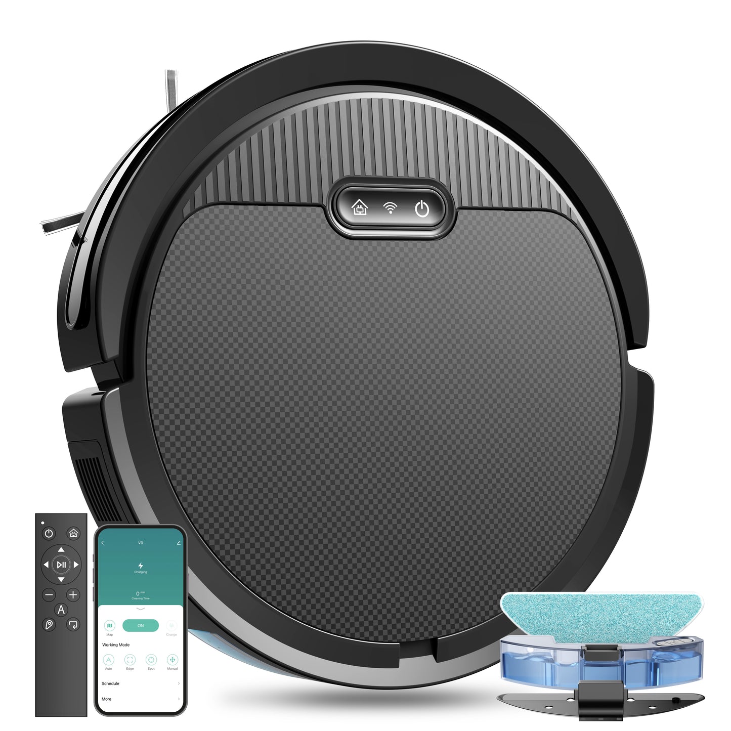 Robot Vacuum And Mop, 3 In 1 Combo Cleaner For Home