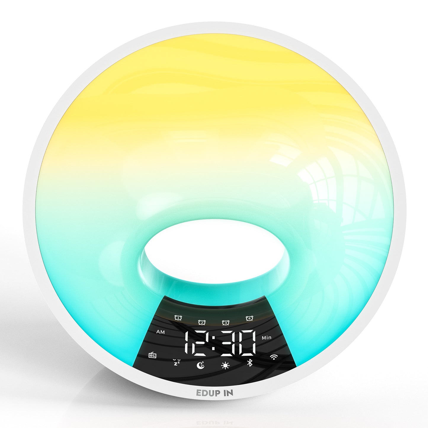 Alarm Clock Noise Machine Colorful Night Light