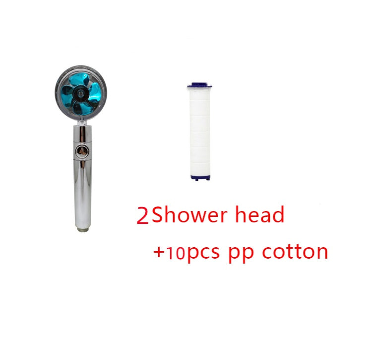 Shower Head Water Saving Flow 360 Degrees Rotating