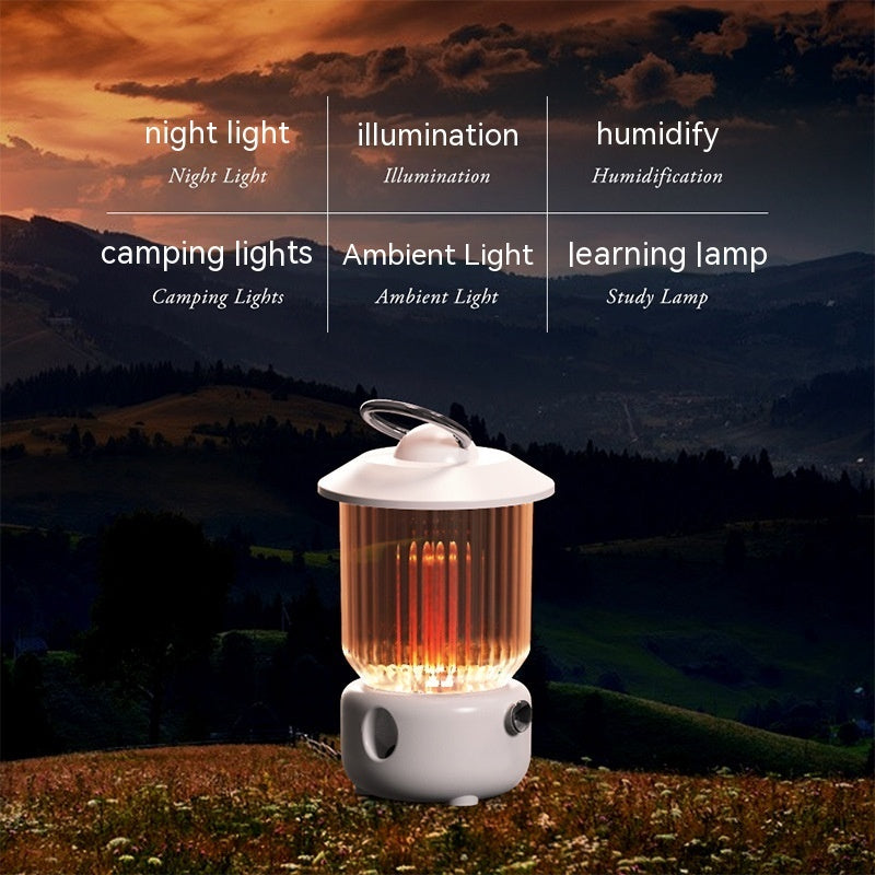 Kerosene Lamp Humidifier USB Rechargeable Multifunctional