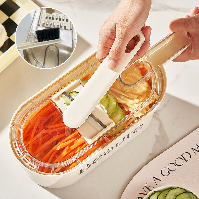 New Multifunction Vegetable Cutter With Basket And Brush