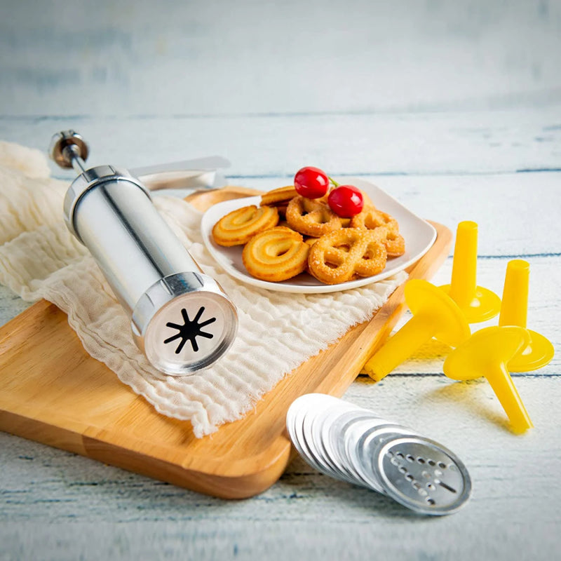 Cookie Press Gun And Icing Set Alloy Churro Maker