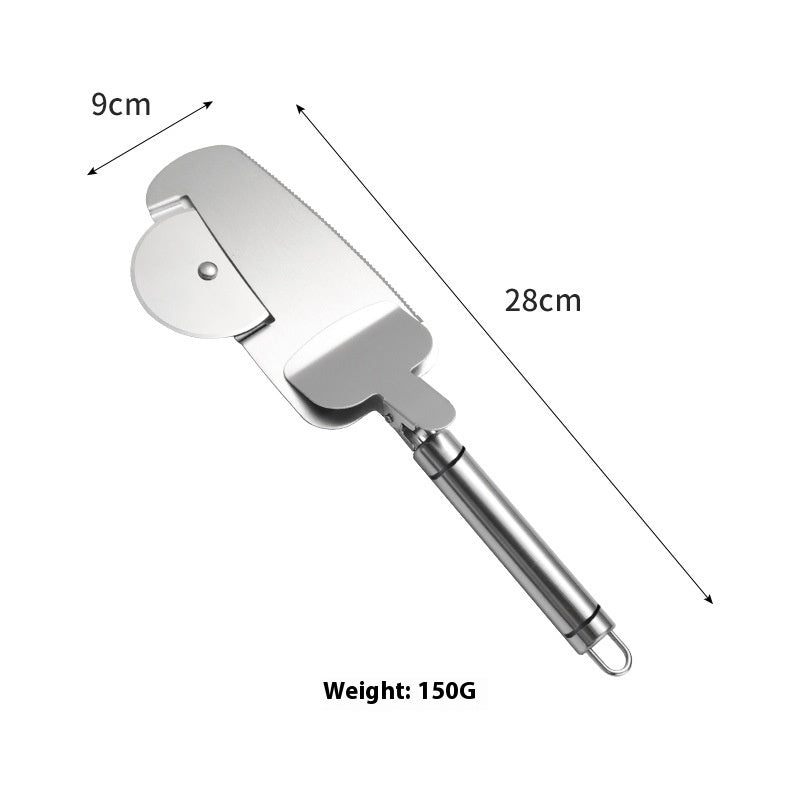 3-in-1 Pizza Cutter With Hanging Holes Labor-Saving Rolling Cutter