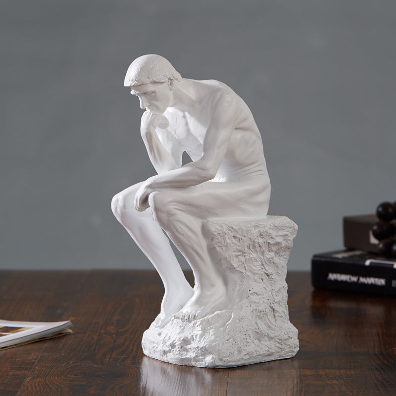 Thinker Resin Study Room Living Room Home Craft Decoration