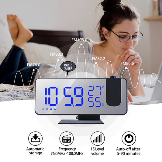 Multifunctional Radio Projection Alarm Clock