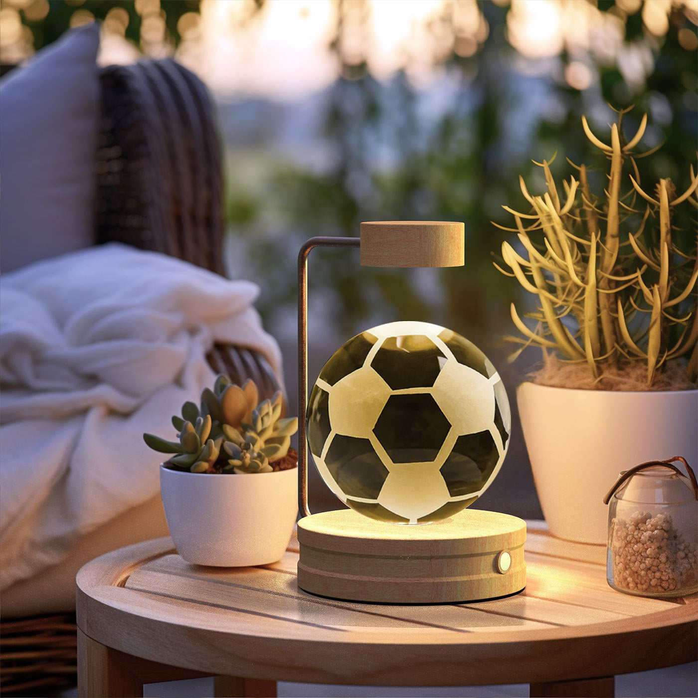Crystal Ball Cosmic Dinosaur Indoor Night Light Lamp