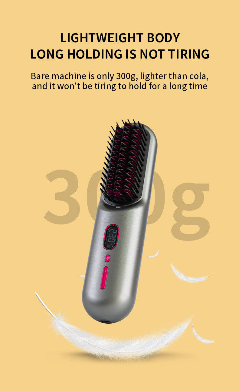Straight Comb Anion Hair Straightener Dual-use Electric Hair Curler