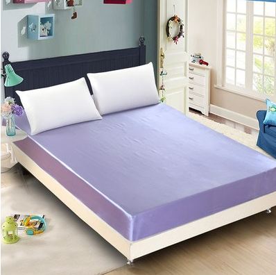 Summer ice silk silk silk bed  solid color bed cover