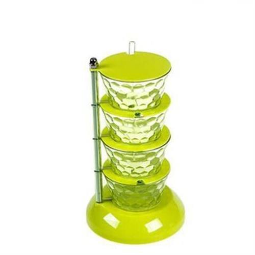 Rotatable Multi-layer Vertical Seasoning Box Jars Home Kitchen