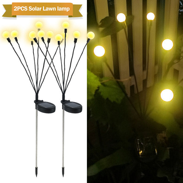 Simulation Firefly Solar Light Outdoor Garden Decoration Lawn Landscape Lamp