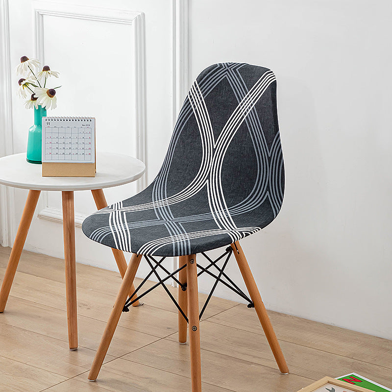 Minimalist Modern Printed Dining Chair Covers