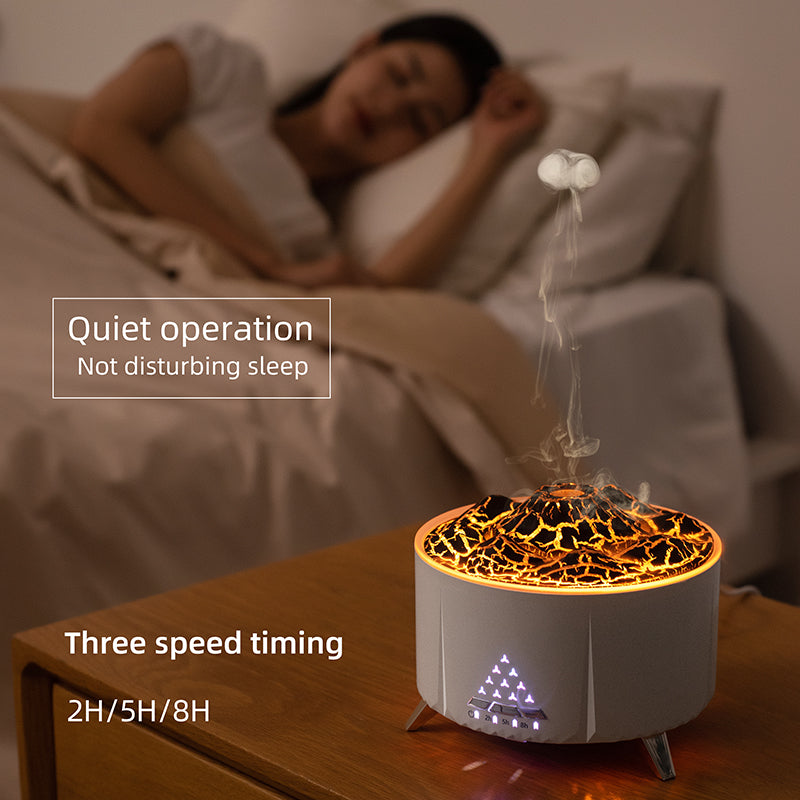 Flame Aroma Diffuser Air Humidifier Home Aromatherapy