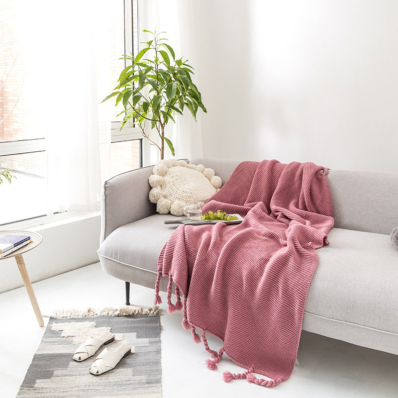 Knitted Leisure Blanket Decorative Sofa Blanket