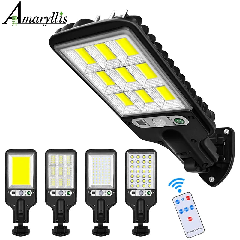 Solar Powered Motion Sensor Outdoor Garden Light