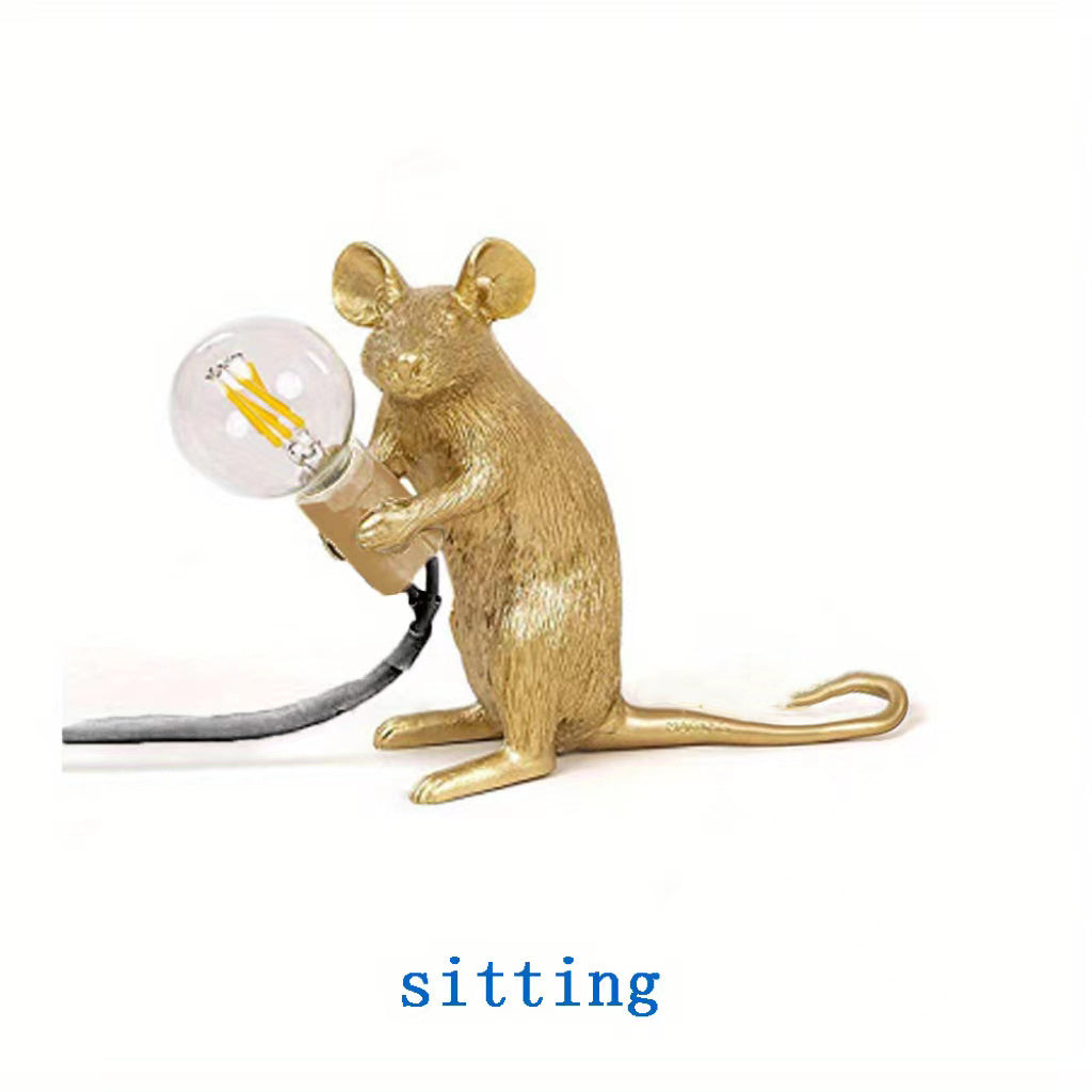 Creative Nordic Resin Mouse Table Lamp