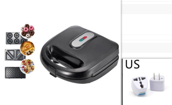 6-in-1 Waffle Maker EU Plug Sandwich Maker Grill Breakfast Maker