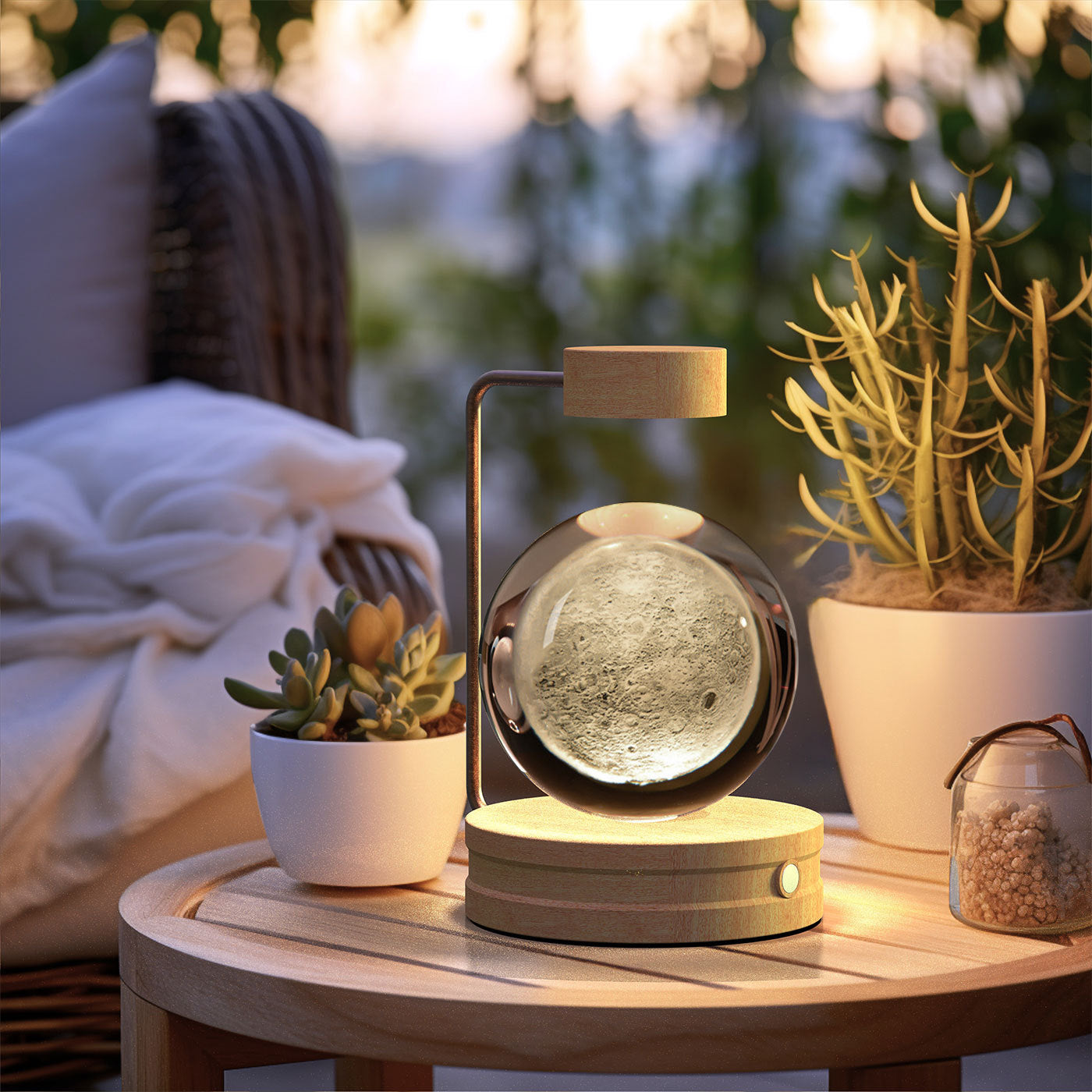 Crystal Ball Cosmic Dinosaur Indoor Night Light Lamp