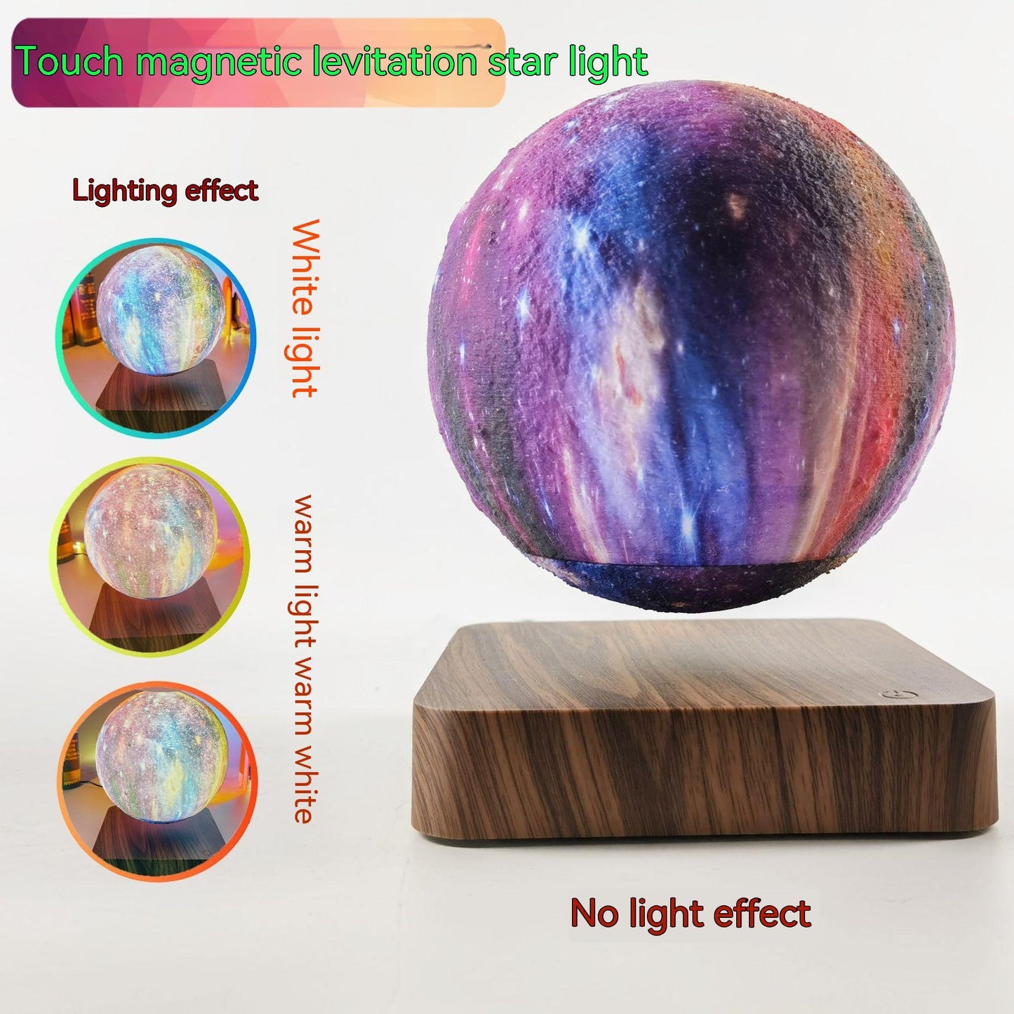 Magnetic Suspension Galaxy Star Light Black Technology 3D Printing