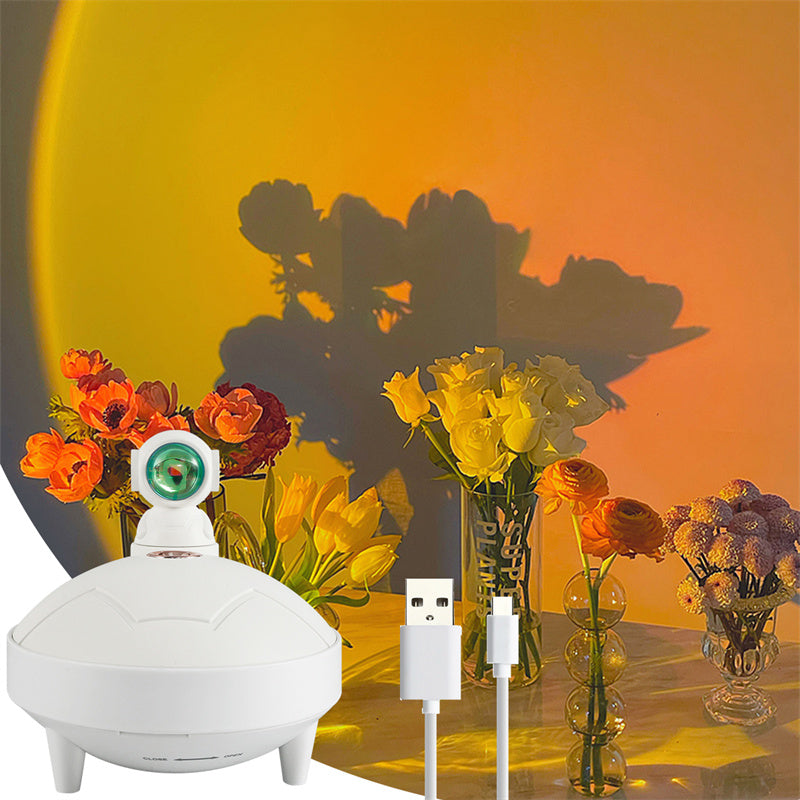 Astronaut Sunset Lamp Humidifier 2 Spraying Mode
