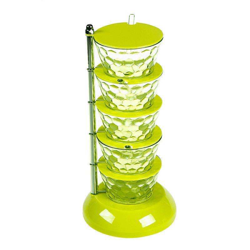 Rotatable Multi-layer Vertical Seasoning Box Jars Home Kitchen