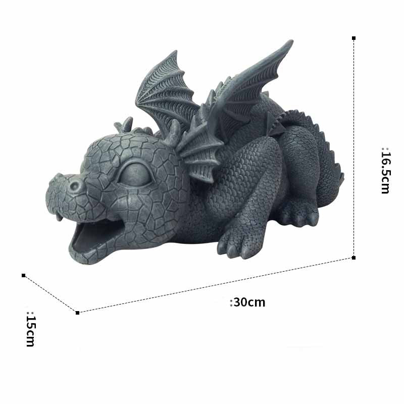 Creative Dinosaur Statue Cute Resin Crafts Fountain Ornament
