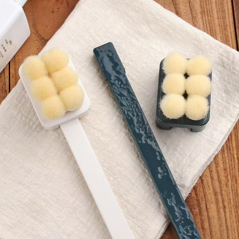 Long-handled Soft Hair Bath Brush And Face Brush Dual-purpose