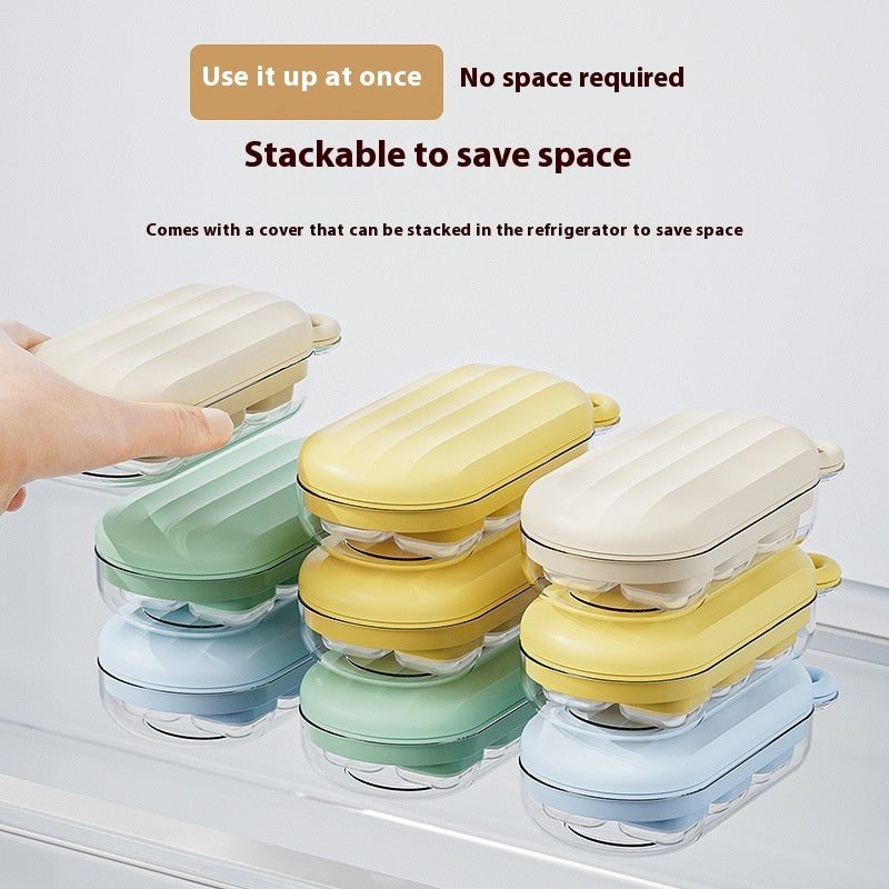 Press Ice Tray Silicone Ice Cube Mold 6 Grids Ice Maker