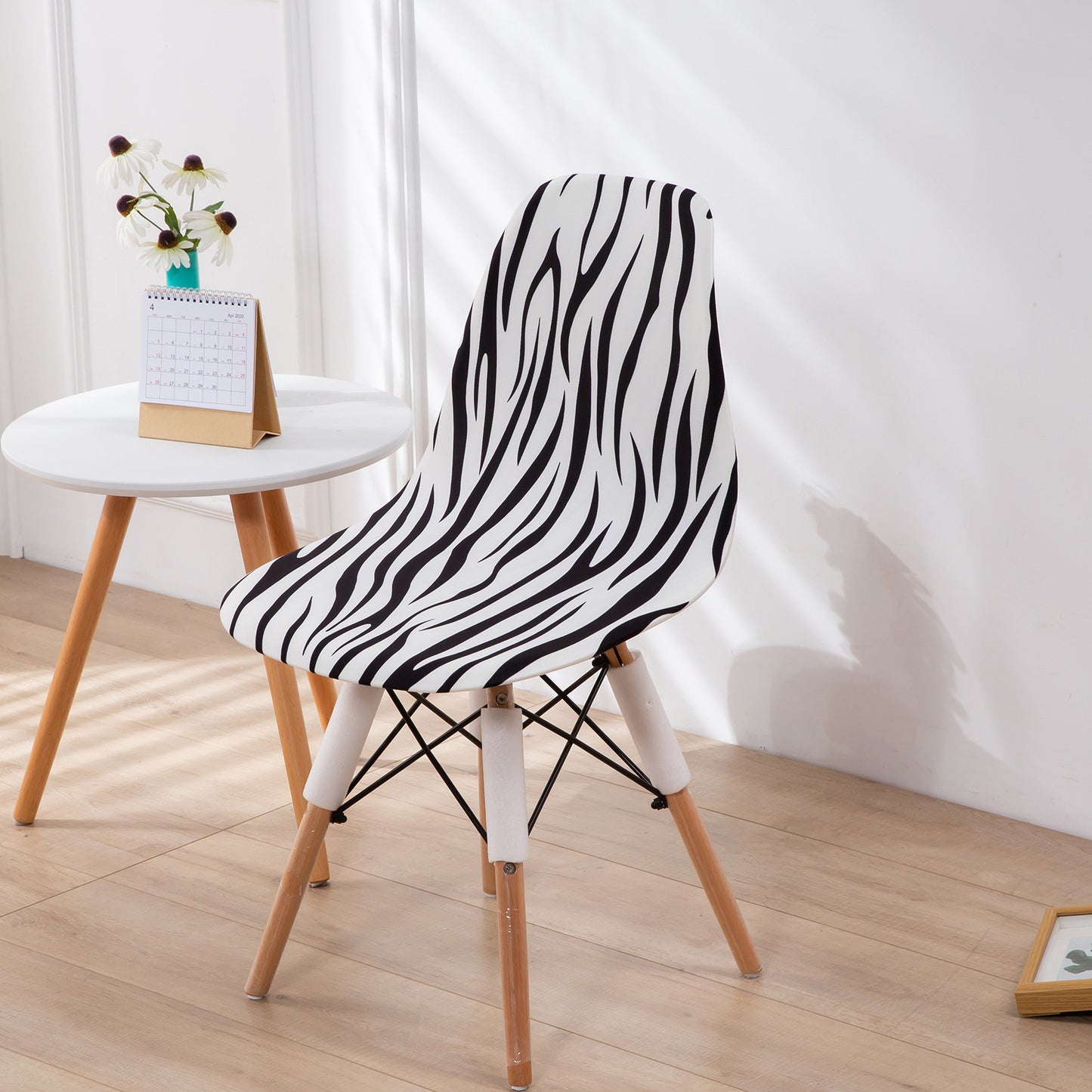 Minimalist Modern Printed Dining Chair Covers