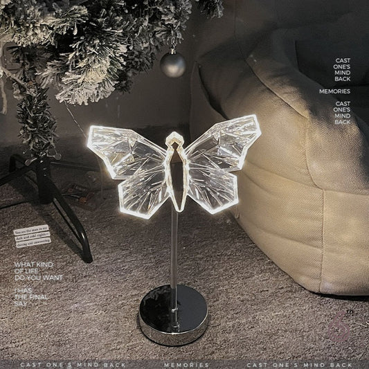 USB Night Light Bedside Table Ambience Light LED Crystal