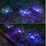 New Ground Plug Solar Fireworks Light LED Light String