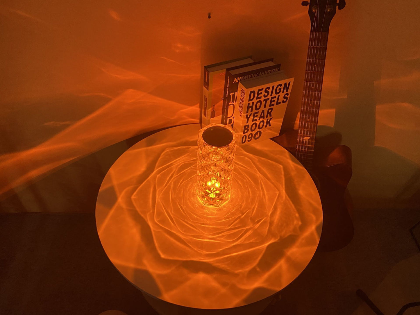 Romantic LED Rose Diamond Table Lamps For Living Room Lights