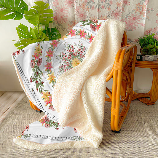 Flannel Blanket Air Conditioning Blanket Napping Blanket