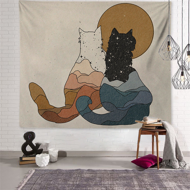 Bedroom bedside tapestry