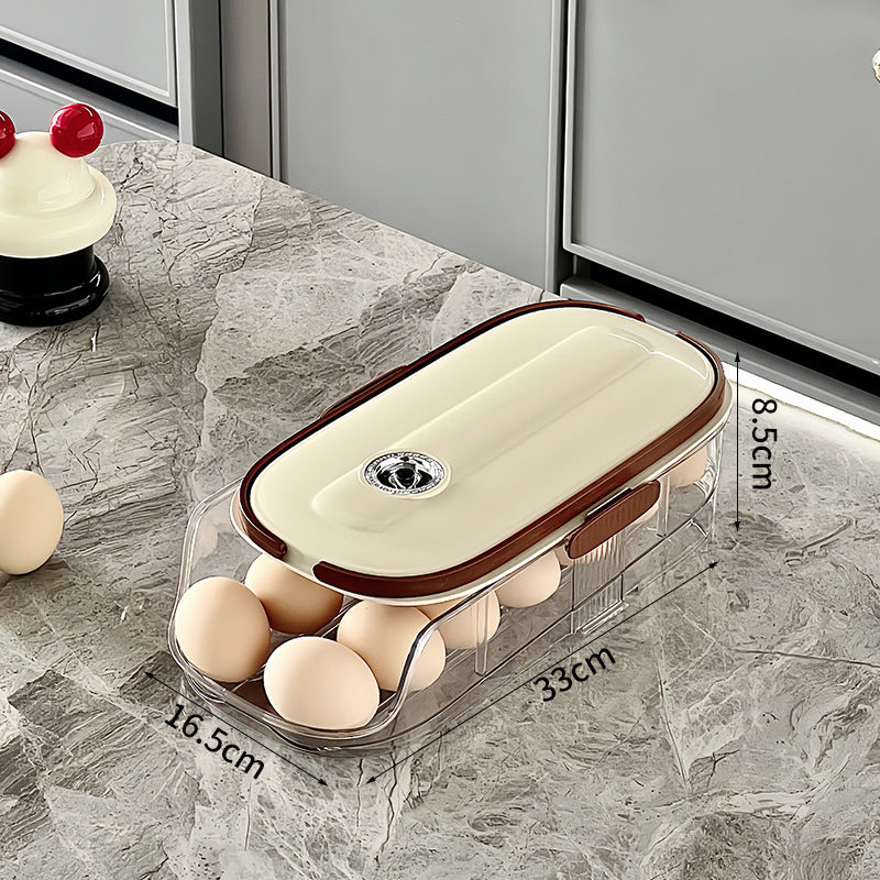 Storage Box Kitchen Refrigerator Multi-layer Transparent Egg Holder