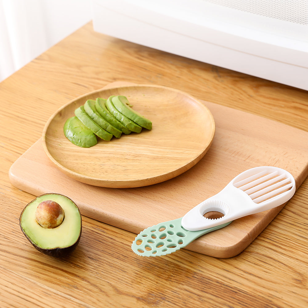 Avocado Corer Butter Fruit Peeler Cutter Pulp Separator Plastic Knife