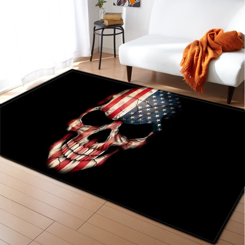 Skull living room bedroom dining room mat