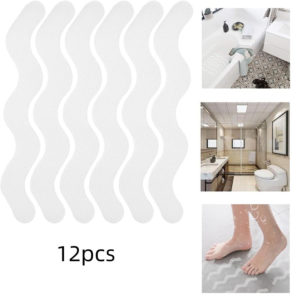 S-type Bathroom Anti-slip Sticker Transparent Bathtub Stair