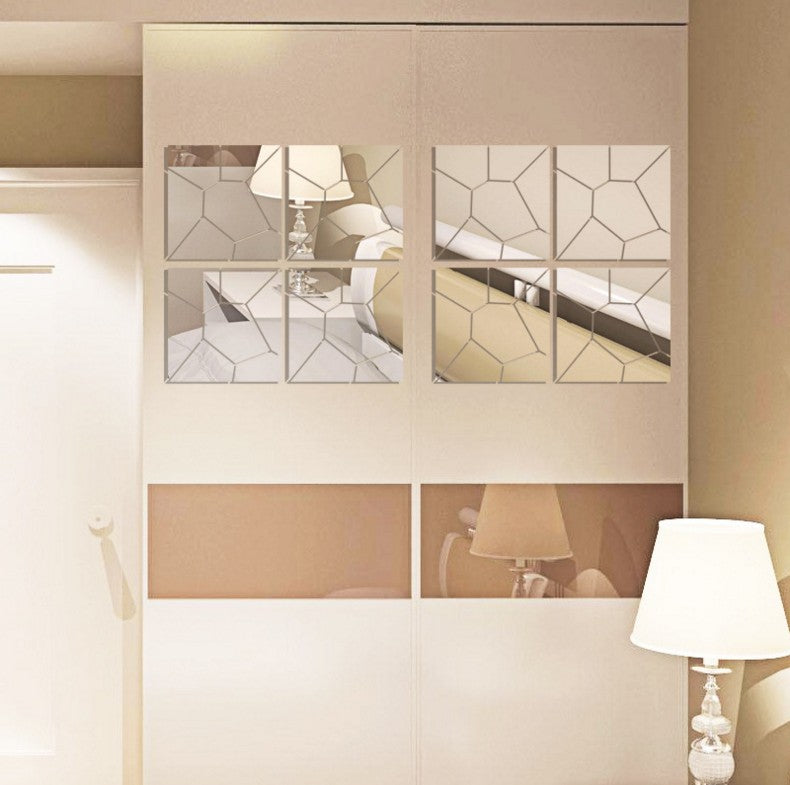 Home Decoration Geometric Puzzle Combination Mirror Wall