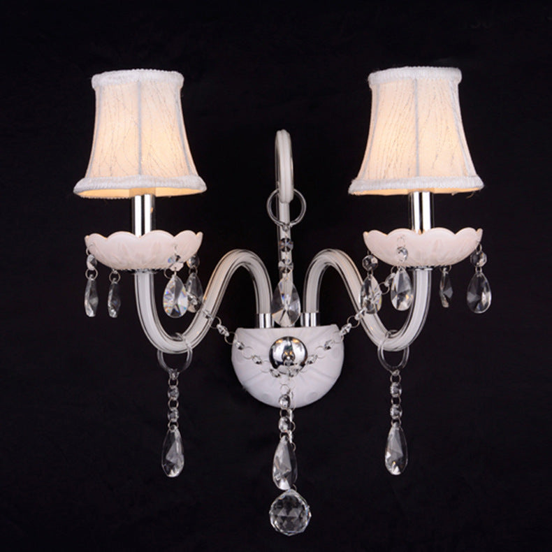 European Crystal Wall Lamp Living Room Dining Room French Style