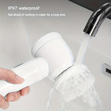 1pc Electric Spin Cleaning Brush,USB Rechargeable Handheld Kitch Cleaner