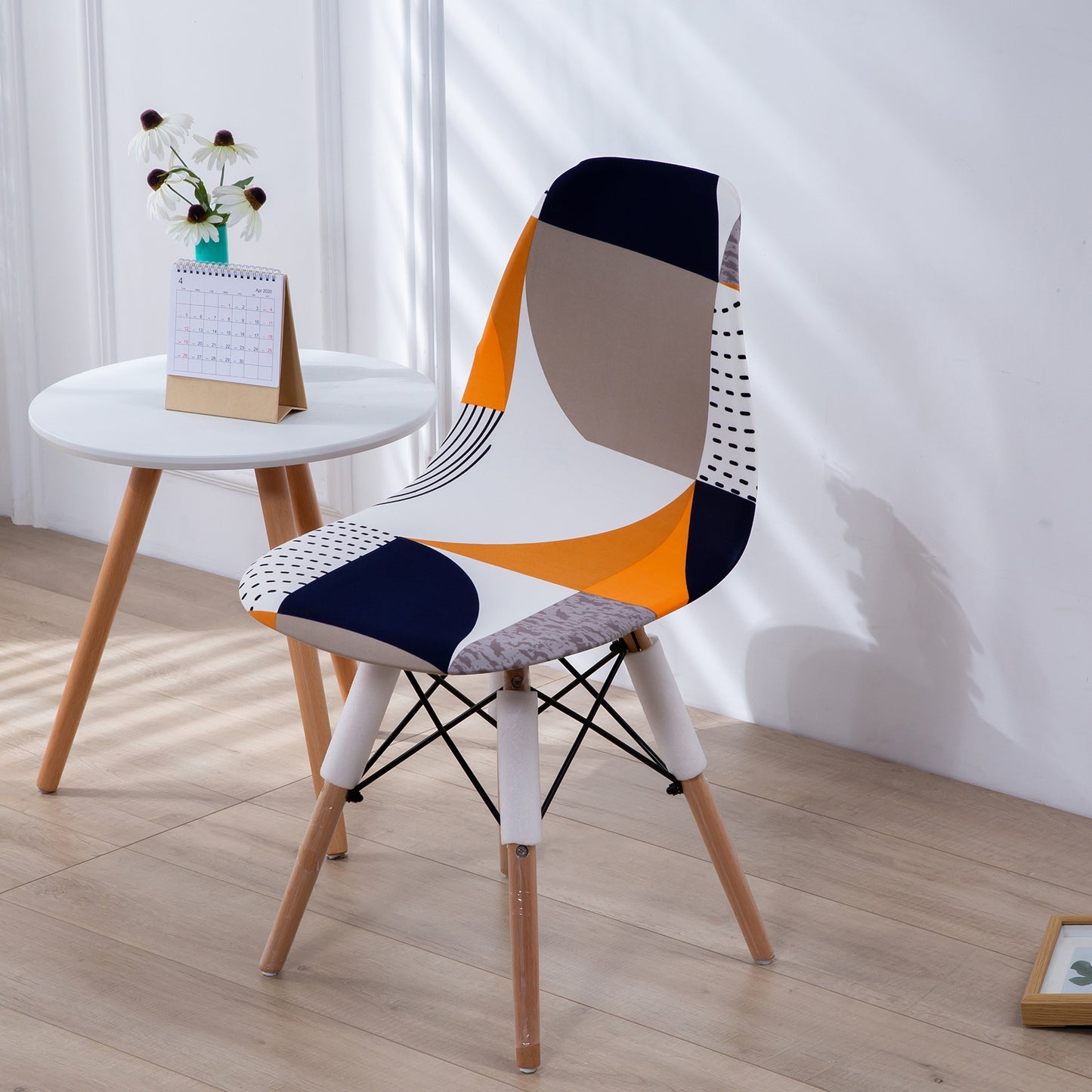 Minimalist Modern Printed Dining Chair Covers