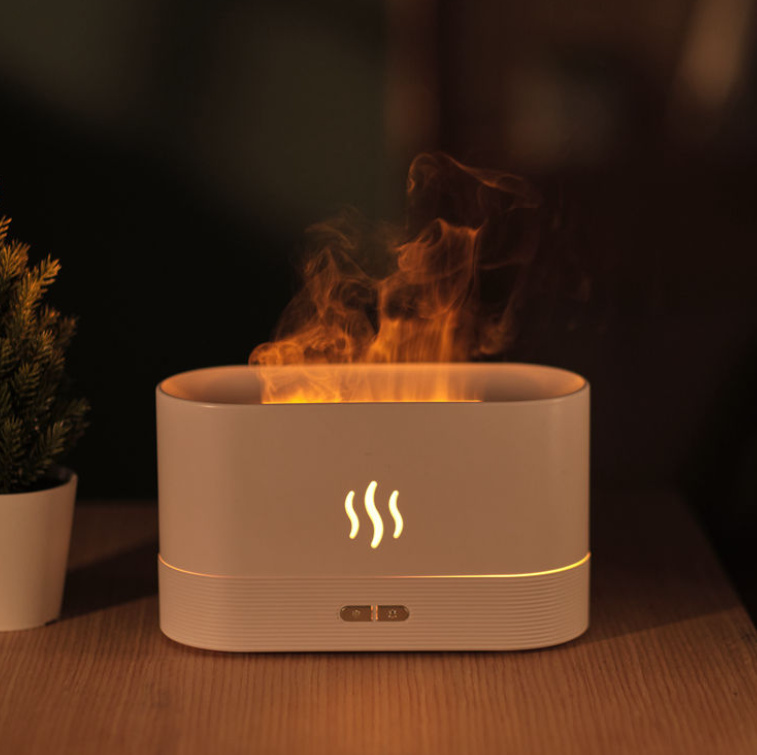 Aroma Diffuser With Flame Light Mist Humidifier Aromatherapy Diffuser