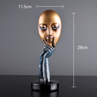 Thinker Resin Study Room Living Room Home Craft Decoration