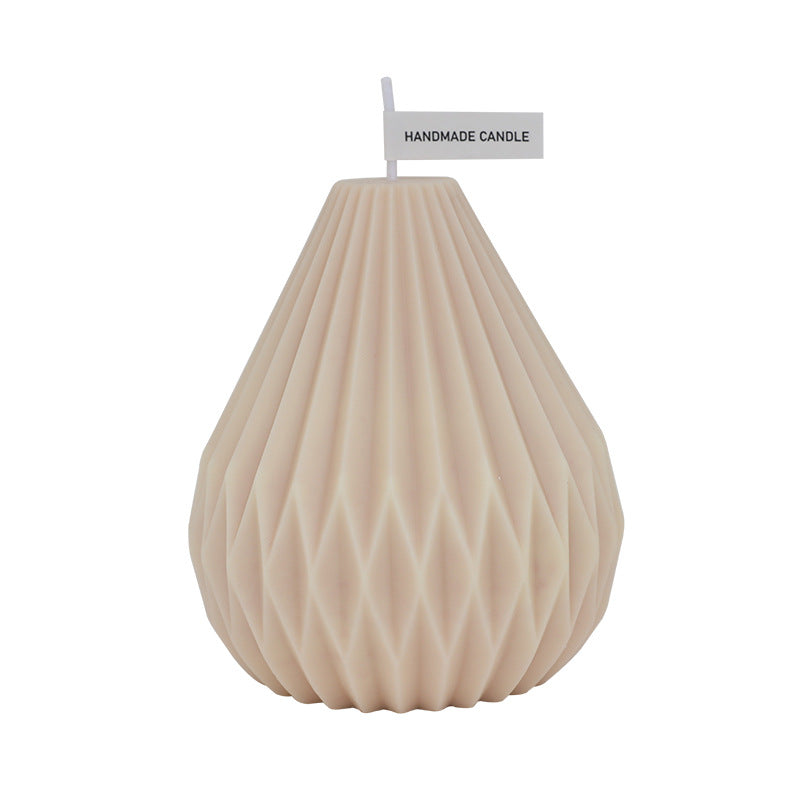 Nordic Style Geometric Lines Pear Shaped Aromatherapy Candles