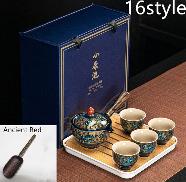 Dongni Simple 360 Degree Rotation Xiaoyao Teapot Tea Set