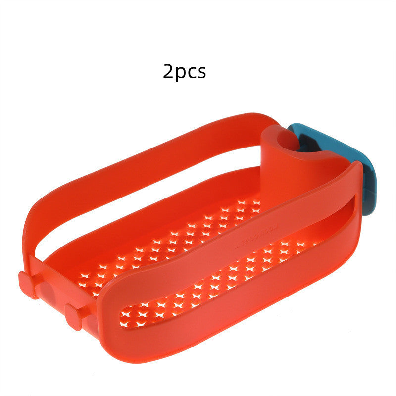 Installation-free Faucet Snap-on Sink Rack Bathroom